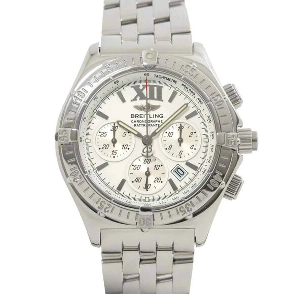 BREITLING Chronoracer Ratrapante A69348 Quartz White Dial Mens 90266686 - Picture 1 of 7